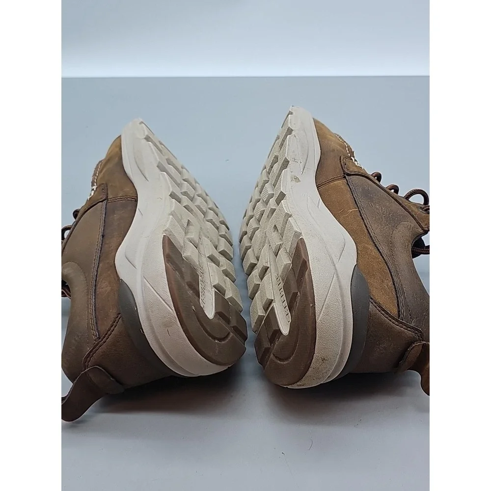 Skechers Men's Elent Leven Boat Shoes Sz  8 Brown Lace Up Air Cooled Arch Suppor